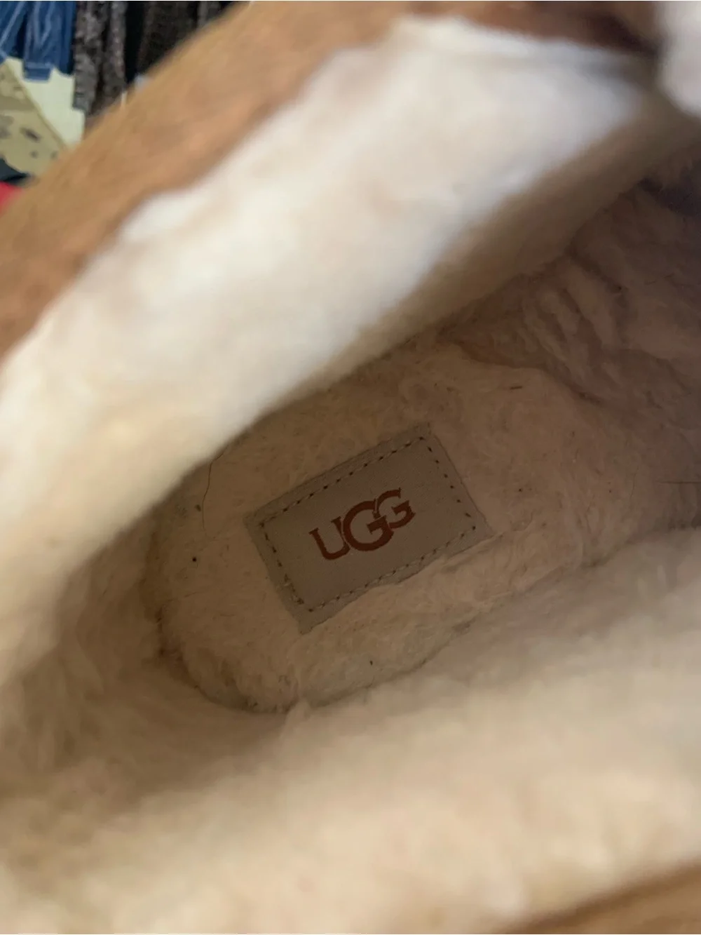 Discontinued UGG Chestnut Suede Ankle Booties with Strap